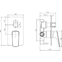 Душевая система  Aquatek Вега AQ1075CR - Превью изображения №17 — Интернет-магазин Time-Shop