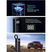 Автомобильный компрессор Ugreen ET501 Portable Tire Inflator - Превью изображения №4 — Интернет-магазин Time-Shop