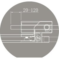 Душевая дверь Cezares SLIDER-B-1-100/110-GRIGIO-Cr - Превью изображения №8 — Интернет-магазин Time-Shop