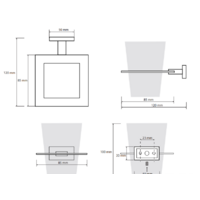 Стакан для зубной щетки и пасты Bemeta Plaza 118110052 - Превью изображения №2 — Интернет-магазин Time-Shop