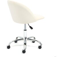 Офисное кресло TetChair Melody (флок, молочный) - Превью изображения №3 — Интернет-магазин Time-Shop