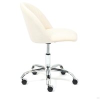 Офисное кресло TetChair Melody (флок, молочный) - Превью изображения №2 — Интернет-магазин Time-Shop