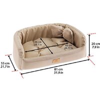 Лежак Ferplast Harris 80 83788013 (бежевый) - Превью изображения №3 — Интернет-магазин Time-Shop