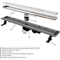 Трап/канал RGW Drain Leo-21 60212160-01 - Превью изображения №5 — Интернет-магазин Time-Shop