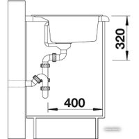 Кухонная мойка Blanco Dalago 8 (темная скала) [518852] - Превью изображения №3 — Интернет-магазин Time-Shop