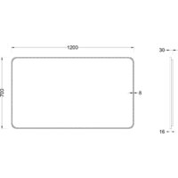  Roxen Зеркало Simon Long 510205-120B 120x70 - Превью изображения №5 — Интернет-магазин Time-Shop