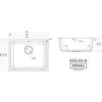 Кухонная мойка Kernau Kgs U 60 1B Black Metallic - Превью изображения №2 — Интернет-магазин Time-Shop