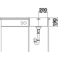 Кухонная мойка Blanco Andano 400-IF (без клапана-автомата) - Превью изображения №2 — Интернет-магазин Time-Shop