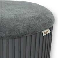 Пуфик Sheffilton SHT-B24 (графит/темно-серый) - Превью изображения №5 — Интернет-магазин Time-Shop