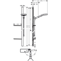 Душевой гарнитур  Hansgrohe Rainfinity 130 3jet 27674000 - Превью изображения №3 — Интернет-магазин Time-Shop