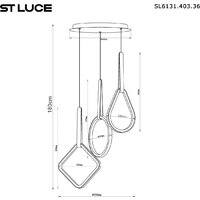 Подвесная люстра ST Luce SL6131.403.36 - Превью изображения №7 — Интернет-магазин Time-Shop