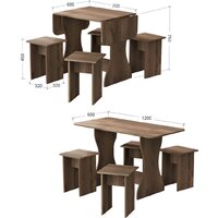 Обеденная группа Артём-Мебель Остин СН-130 ДСП (дуб экспрессив/бронзовый) - Превью изображения №10 — Интернет-магазин Time-Shop