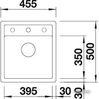 Кухонная мойка Blanco Dalago 45-F 525870 (черный) - Превью изображения №2 — Интернет-магазин Time-Shop
