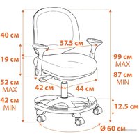 Офисное кресло TetChair Rainbow (салатовый) - Превью изображения №16 — Интернет-магазин Time-Shop