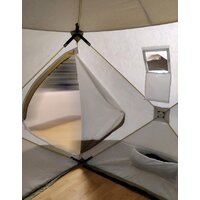 Палатка для зимней рыбалки Следопыт КУБ 5 Premium (белый/оливковый) - Превью изображения №2 — Интернет-магазин Time-Shop