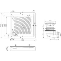 Душевой поддон Lavinia Boho Rock 3707490S 90х90 - Превью изображения №8 — Интернет-магазин Time-Shop