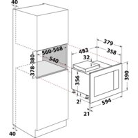 Микроволновая печь Whirlpool WMF250G - Превью изображения №10 — Интернет-магазин Time-Shop