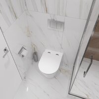 Унитаз подвесной Lauter Longer 2110822 с кнопкой 219702F (квадратная, белый) - Превью изображения №28 — Интернет-магазин Time-Shop