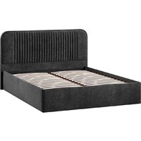 Кровать Трия Тиффани Тип 1 c ПМ и заглушиной 160x200 (микровелюр Wellmart Graphite) - Превью изображения №2 — Интернет-магазин Time-Shop