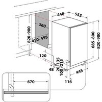 Встраиваемая посудомоечная машина Whirlpool WH6IC11BS7LSA0 - Превью изображения №2 — Интернет-магазин Time-Shop