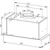 Кухонная вытяжка ZorG Bona 1260 60 M (черный) - Превью изображения №7 — Интернет-магазин Time-Shop