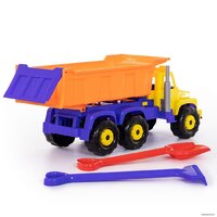 Набор Полесье Супергигант автомобиль-самосвал + лопата и грабли 5557 - Превью изображения №9 — Интернет-магазин Time-Shop