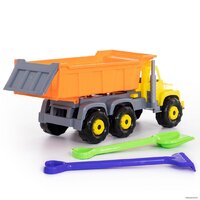 Набор Полесье Супергигант автомобиль-самосвал + лопата и грабли 5557 - Превью изображения №4 — Интернет-магазин Time-Shop