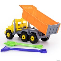 Набор Полесье Супергигант автомобиль-самосвал + лопата и грабли 5557 - Превью изображения №3 — Интернет-магазин Time-Shop