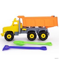 Набор Полесье Супергигант автомобиль-самосвал + лопата и грабли 5557 - Превью изображения №2 — Интернет-магазин Time-Shop