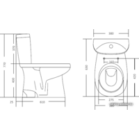 Унитаз напольный Santek Анимо (1WH110038) - Превью изображения №2 — Интернет-магазин Time-Shop