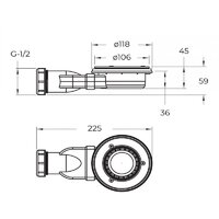Душевой поддон BelBagno TRAY-MR-UNO-AH-120/80-35-W 120x80 - Превью изображения №8 — Интернет-магазин Time-Shop