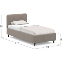 Кровать Moon Family 1253 К004714 90x200 - Превью изображения №9 — Интернет-магазин Time-Shop