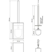 Ершик для унитаза Bemeta Vista 120113316-100 - Превью изображения №2 — Интернет-магазин Time-Shop