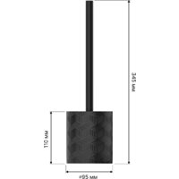 Аксессуары для ванной и туалета FORA Delicate Black (4 предмета) - Превью изображения №10 — Интернет-магазин Time-Shop