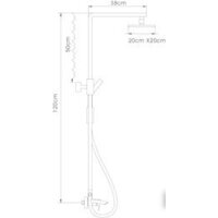 Душевая система  Gerhans K19014 - Превью изображения №2 — Интернет-магазин Time-Shop