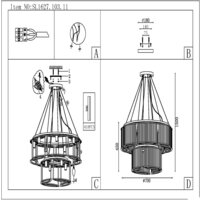 Подвесная люстра ST Luce Velletri SL1627.103.11 - Превью изображения №13 — Интернет-магазин Time-Shop