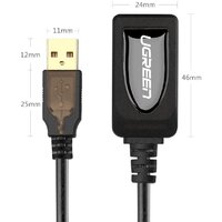 Удлинитель Ugreen US121 10323 USB Type-A - USB Type-A (15 м, черный) - Превью изображения №2 — Интернет-магазин Time-Shop