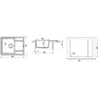 Кухонная мойка Florentina Липси 650 (шампань) - Превью изображения №3 — Интернет-магазин Time-Shop