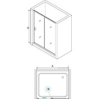 Душевая дверь RGW PA-016B 350801613-14 130 (черный/прозрачное стекло) - Превью изображения №2 — Интернет-магазин Time-Shop