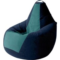 Kreslomeshki Груша Kombo XXXL GKV-145x100-TSBI (темно-синий/бирюза)