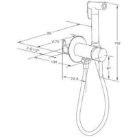Гигиенический душ Roxen Santi 50094000-BN - Превью изображения №4 — Интернет-магазин Time-Shop