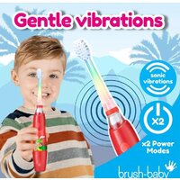 Электрическая зубная щетка Brush-Baby KidzSonic Dinosaur - Превью изображения №6 — Интернет-магазин Time-Shop