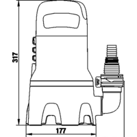 Дренажный насос Gardena 9000 (для грязной воды) - Превью изображения №4 — Интернет-магазин Time-Shop