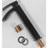 Смеситель Hansberge H2077 (черный хром) - Превью изображения №3 — Интернет-магазин Time-Shop