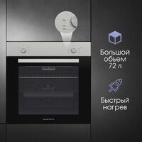 Электрический духовой шкаф Zigmund & Shtain E 175 S - Превью изображения №5 — Интернет-магазин Time-Shop