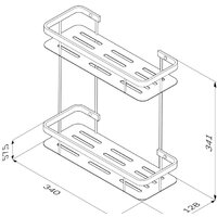  AM.PM Полка Sense L A7453200 - Превью изображения №2 — Интернет-магазин Time-Shop