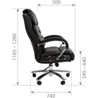 Офисное кресло CHAIRMAN 409 (экопремиум черный) - Превью изображения №5 — Интернет-магазин Time-Shop