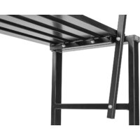 Скамейка Sundays Relax СКМС-1 со спинкой (черный) - Превью изображения №8 — Интернет-магазин Time-Shop