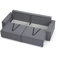 Диван Mio Tesoro Дюссельдорф 293 1.5ек-1.5ек (1173 Savanna Plus Grafit) - Превью изображения №9 — Интернет-магазин Time-Shop