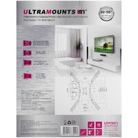 Кронштейн для телевизора Ultramounts UM901 (черный) - Превью изображения №11 — Интернет-магазин Time-Shop